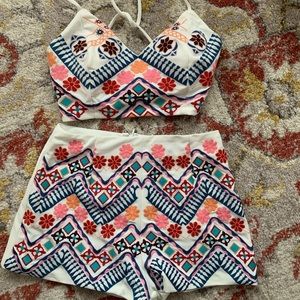 2 piece crop top set